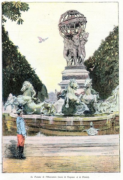 Georges Stein, "La fontaine de l'Observatoire"