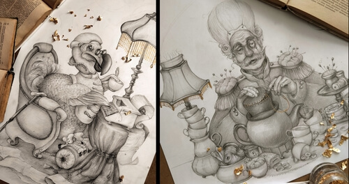 00-Alice-in-Wonderland-Drawings-Anastasia-Zviaha-www-designstack-co