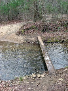 I-beam across stream