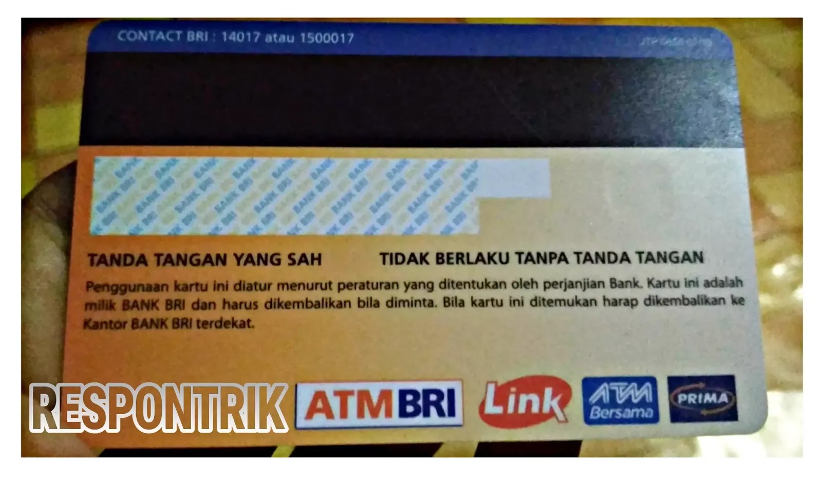 Kartu atm bri simpedes terbaru Warna Biru