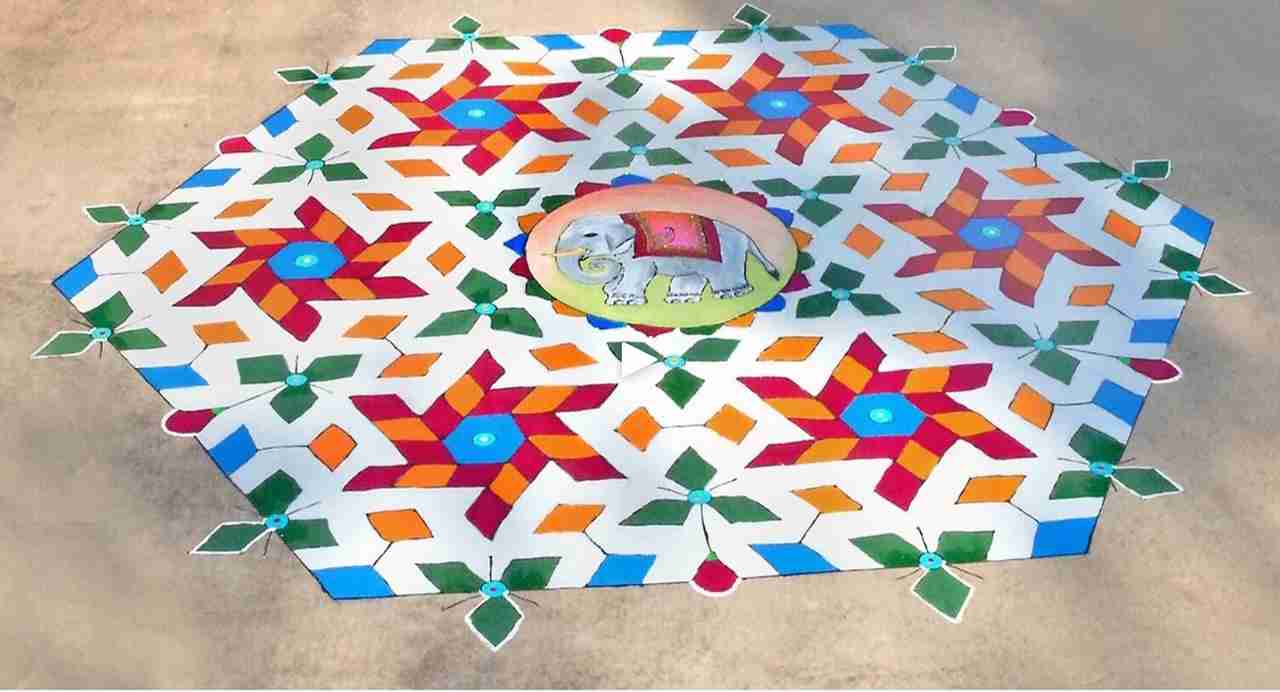 Shilpa Shetty shared a video presenting her kids, Viaan and Samisha doing cutesy rangoli for Diwali celebrations.