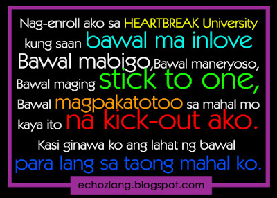 Nag-enroll ako sa heartbreak university kung saan bawal ma inlove