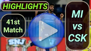 MI vs CSK 41st Match