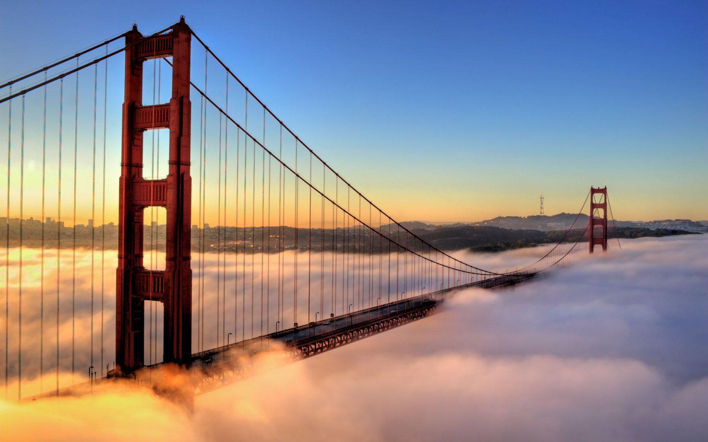 Coit Tower with Cables - San Francisco, California