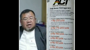 Dugaan Penyelewengan Dana ACT, Mantan Pengurus Ahyudin: Saya Ini Ustadz, Saya Hanya Mengambil Apa Yang Jadi Hak Saya