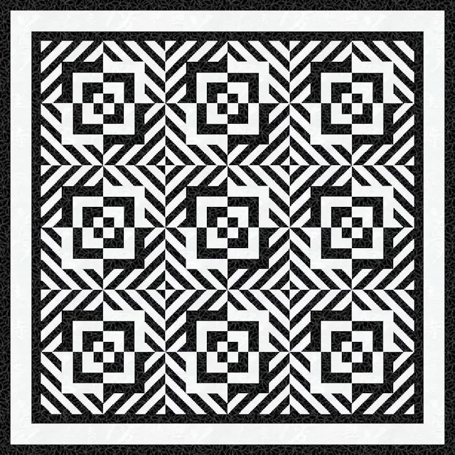 optical illusion block quilt