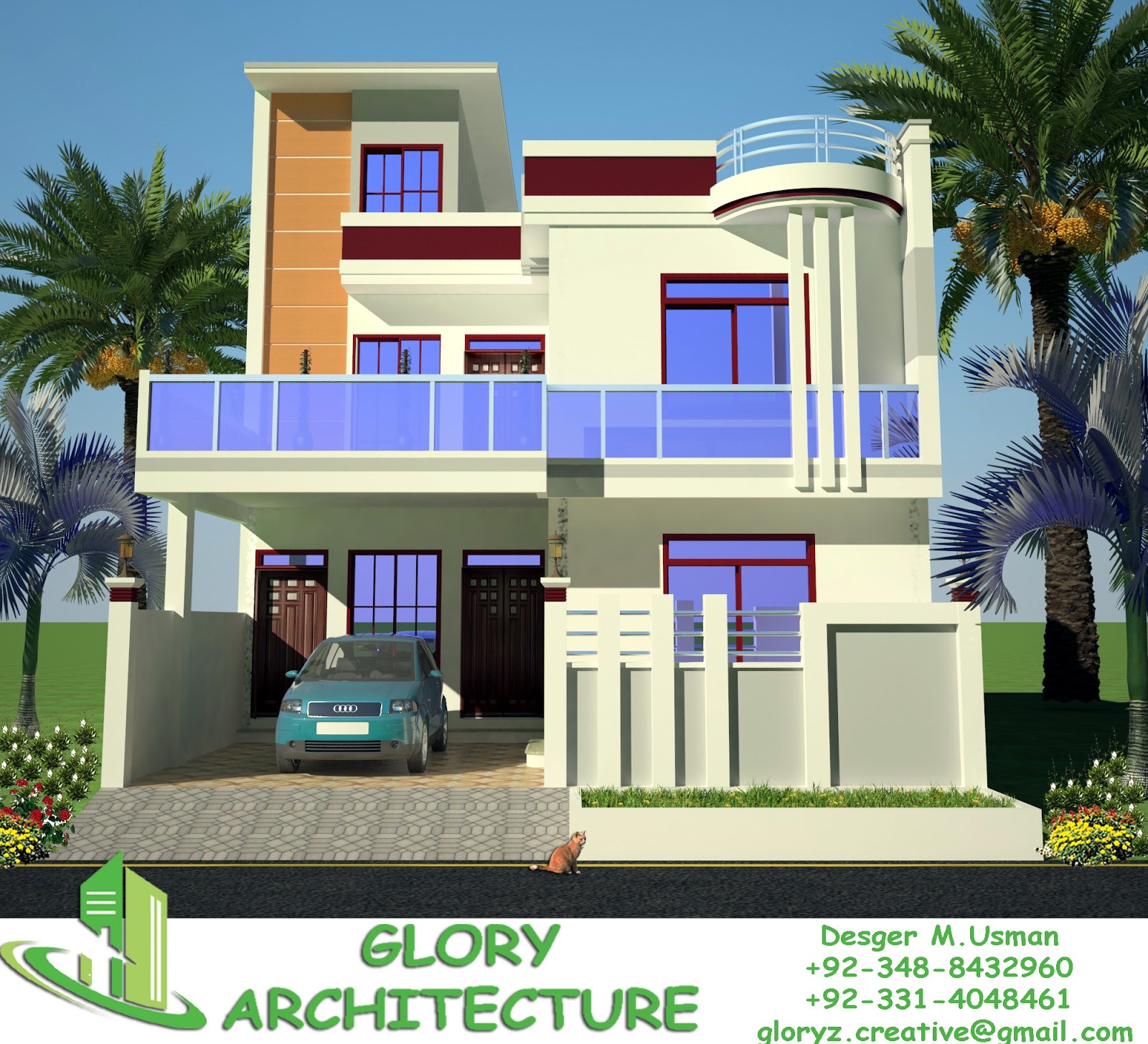 30x60 house  plan  elevation 3D  view  drawings Pakistan 