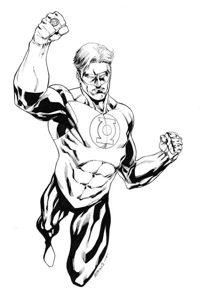 Green Lantern The Movie Coloring Pages