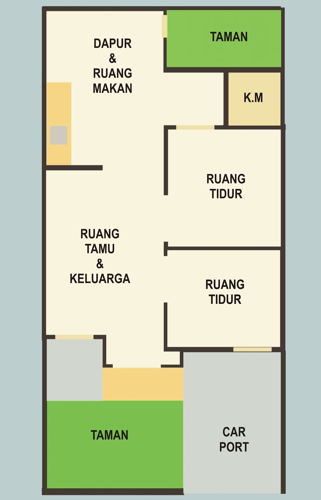  Denah  rumah  sederhana  letter  l  crafts