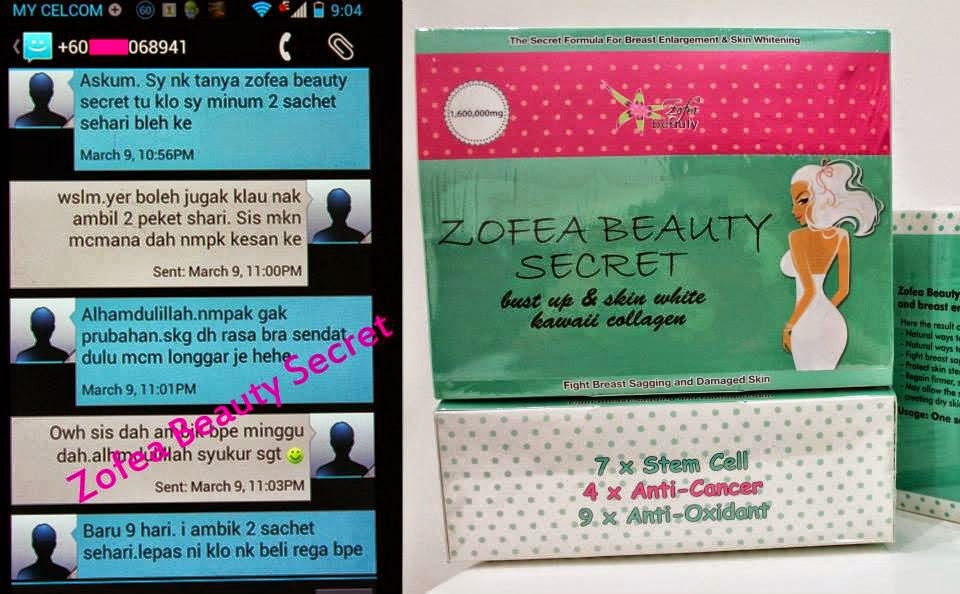 Mysweetbeautyshops: ZOFEA BEAUTY SECRET - RAHSIA PAYUDARA 