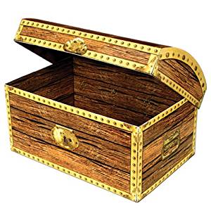 Treasure Chest Box Party Accessory (1 count) (1/Pkg) 