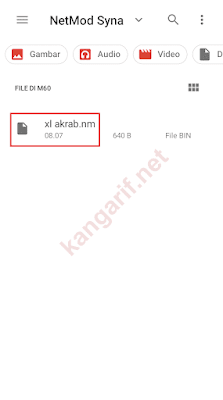 pilih file config xl akrab