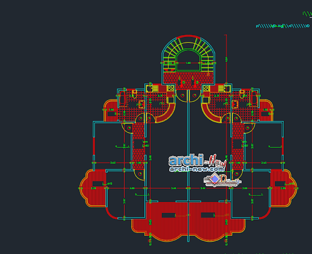 Mansoura Club Chalets in AutoCAD 