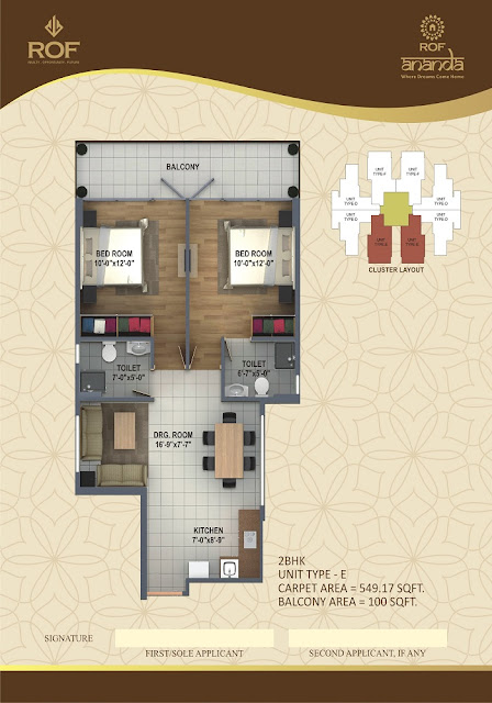 ROF Ananda Sector 95 Gurgaon floor Plan