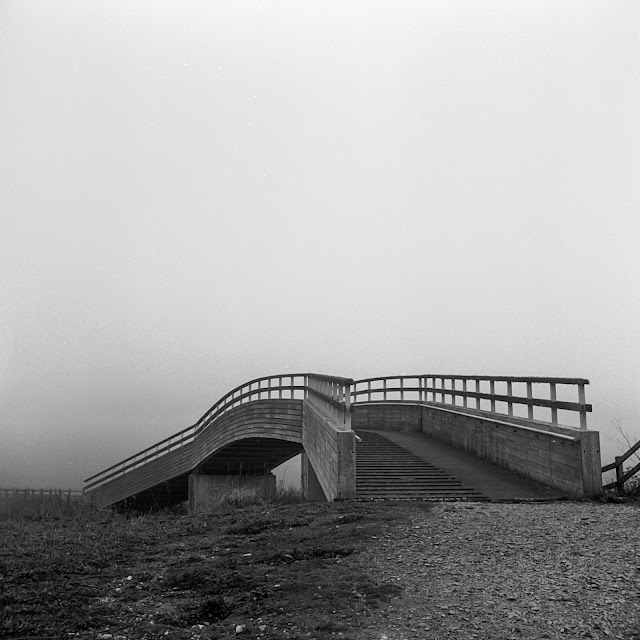 A Footbridge on the South Downs Way Trail