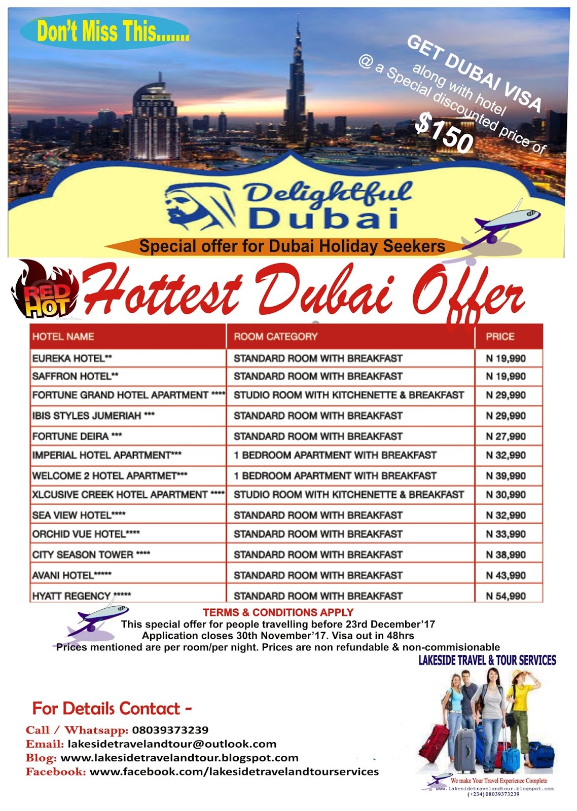 Don’t Miss This....... Hottest Dubai Visa Offer in Nigeria