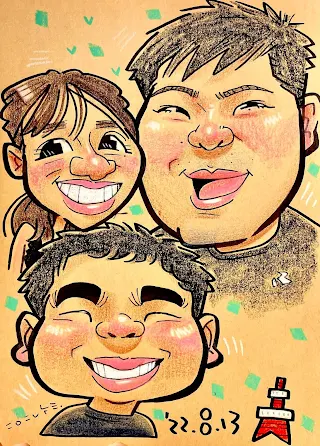 caricature Tokyo tower