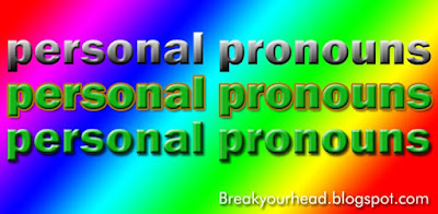 personal pronouns 