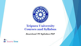 Tripura University Syllabus