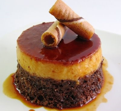 flan chocolate