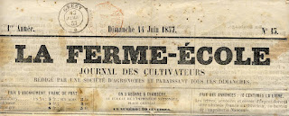 La Ferme Ecole journal des cultivateurs de Savoie - Juin 1857 - Chambery