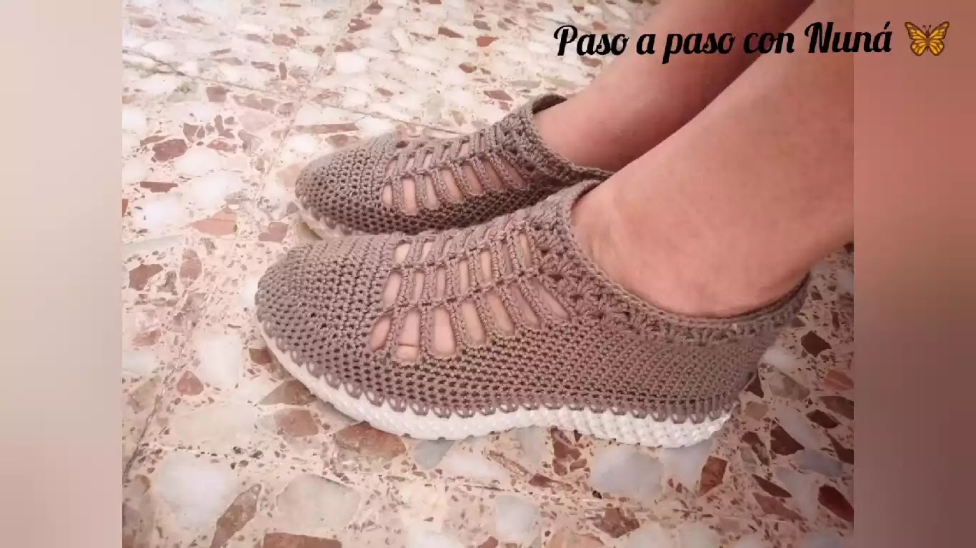 PASO A PASO de Botines Calados Crochet