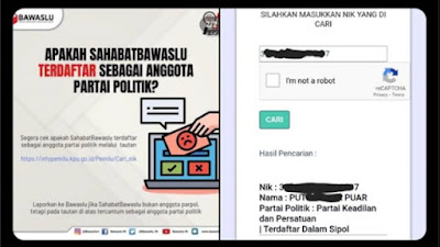 Waspada NIK Dicatut Jadi Anggota Parpol Tanpa Izin, Bawaslu Minta Masyarakat Cek dan Lapor