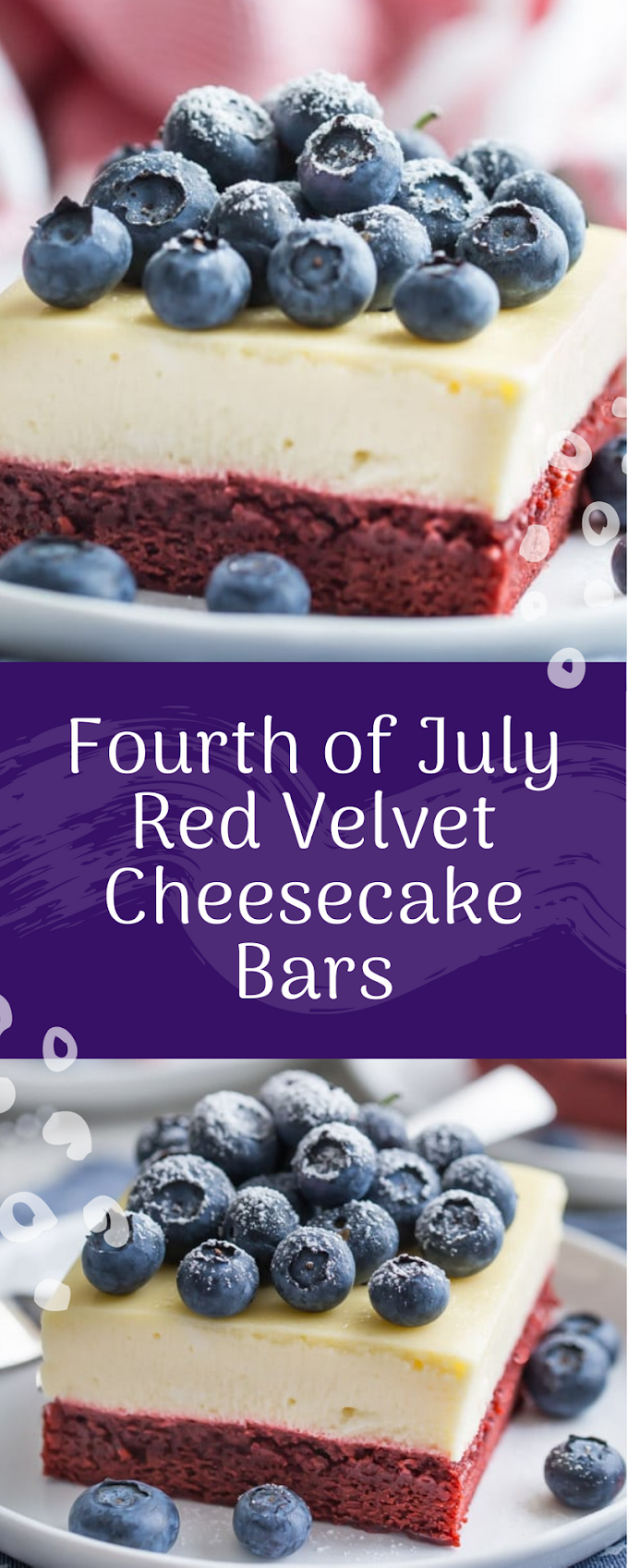 Fourth of July Red Velvet Cheesecake Bars