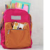 Orange & Pink combination School Bag for Boys