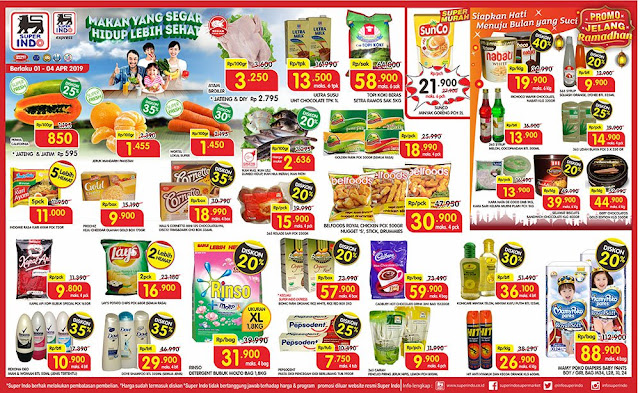 #Superindo - #Promo #Katalog Weekday Periode 01 - 04 April 2019