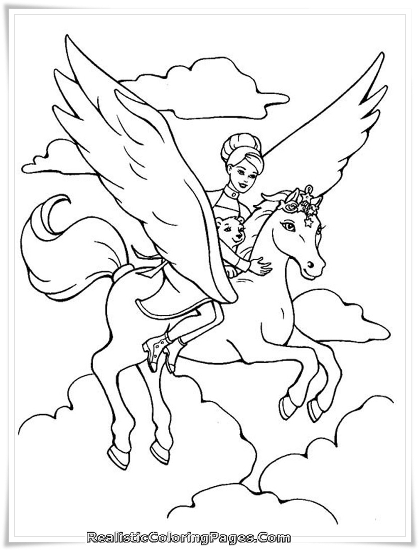 Download Little Pegasus Coloring Coloring Pages