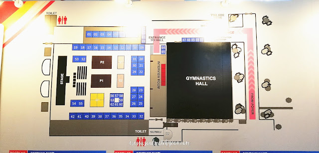 Floor plan; Sabah Job & Entrepreneur Fair 2018 @ Kompleks Sukan Kota Kinabalu (Likas)