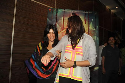 Huma, Ekta Kapoor, Konkona at the launch of Ved Prakash Sharma's book 'Daayan'