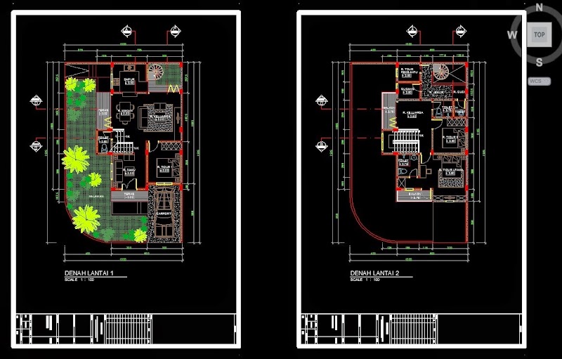 22+ Ide Terpopuler Denah Rumah CAD