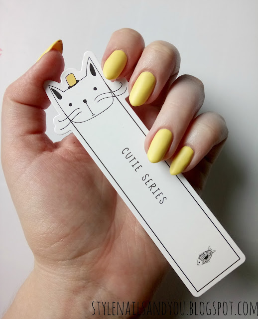 Matte Yellow Nails