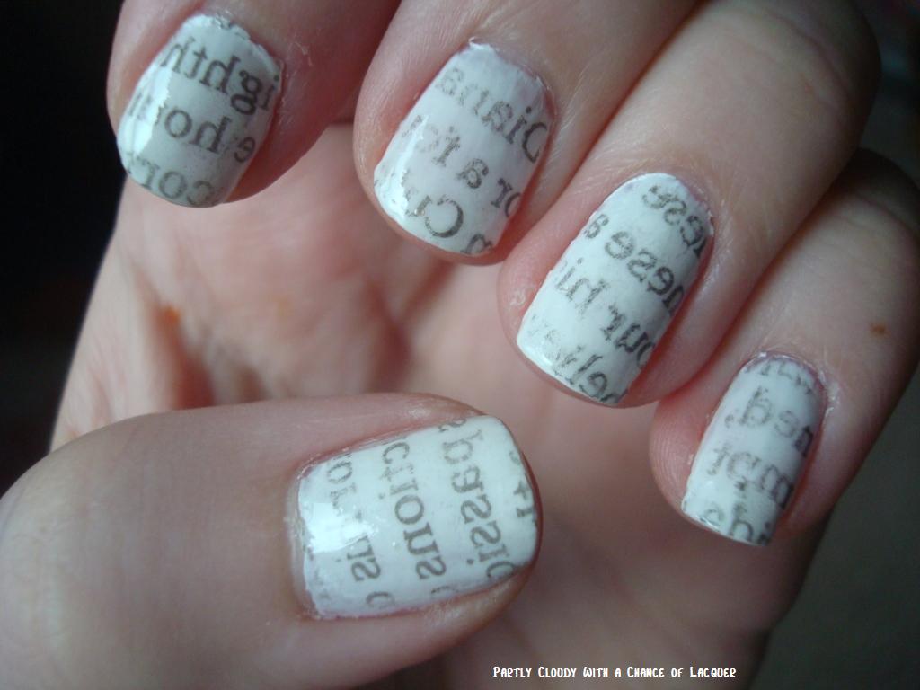 Newspaper Nails