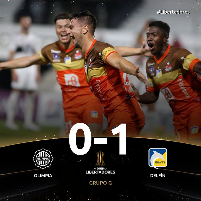 Delfín ganó a Olimpia y clasifica a Octavos de Final de Copa Libertadores