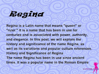 meaning of the name "Regina"