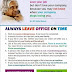 Always leave office on time. Qualities of a good office worker. 
