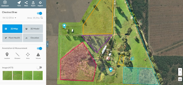 Chestnut Brae Drone scan Small farm planning map using Drone Deploy - Image 11