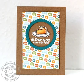 Sunny Studio Stamps: Harvest Happiness I Love You More Than Pie Card by Anni Lerche