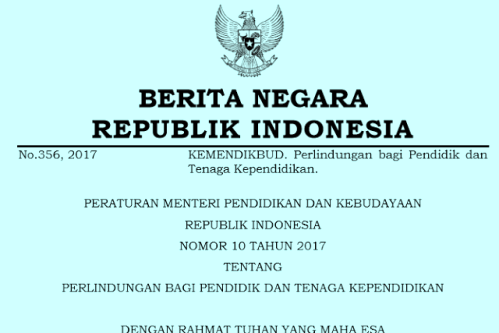 Permendikbud No 10 Tahun 2017 Pinjaman Bagi Guru