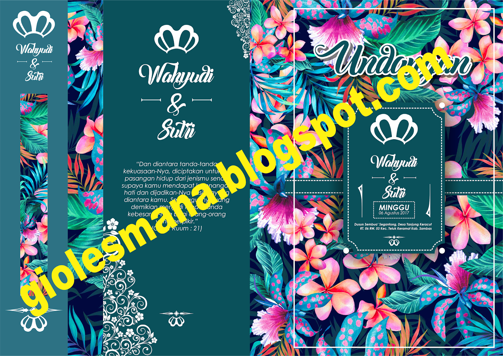  Desain  Undangan  Pernikahan  Elegan GIO LESMANA