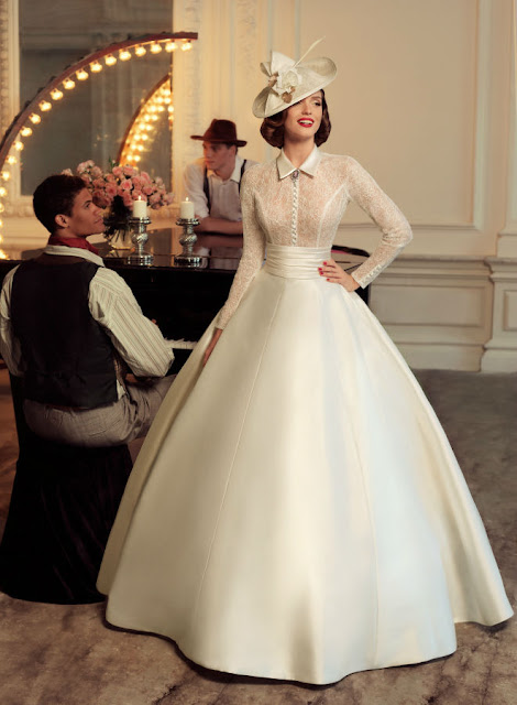 Fotógrafo realiza ensaio com vestidos de casamento no estilo vintage