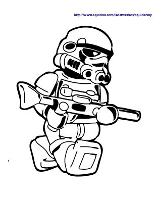 lego star wars coloring pages  Squid Army