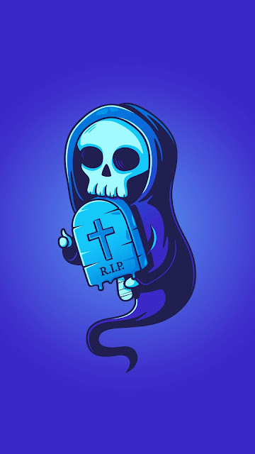 Rip Skull Illustration