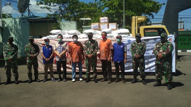 Kodim 0709/Kebumen Bersinergi Salurkan Bantuan 5 ton Beras dari Panitia Imlek Nasional