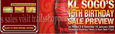 KL Sogo 15th Birthday Sale Preview