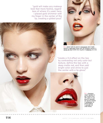 ombre lips, nylon magazine