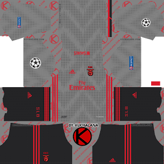 SL Benfica 2019/2020 champions league Kit - Dream League Soccer Kits